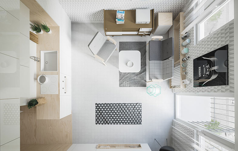 small apartment layout