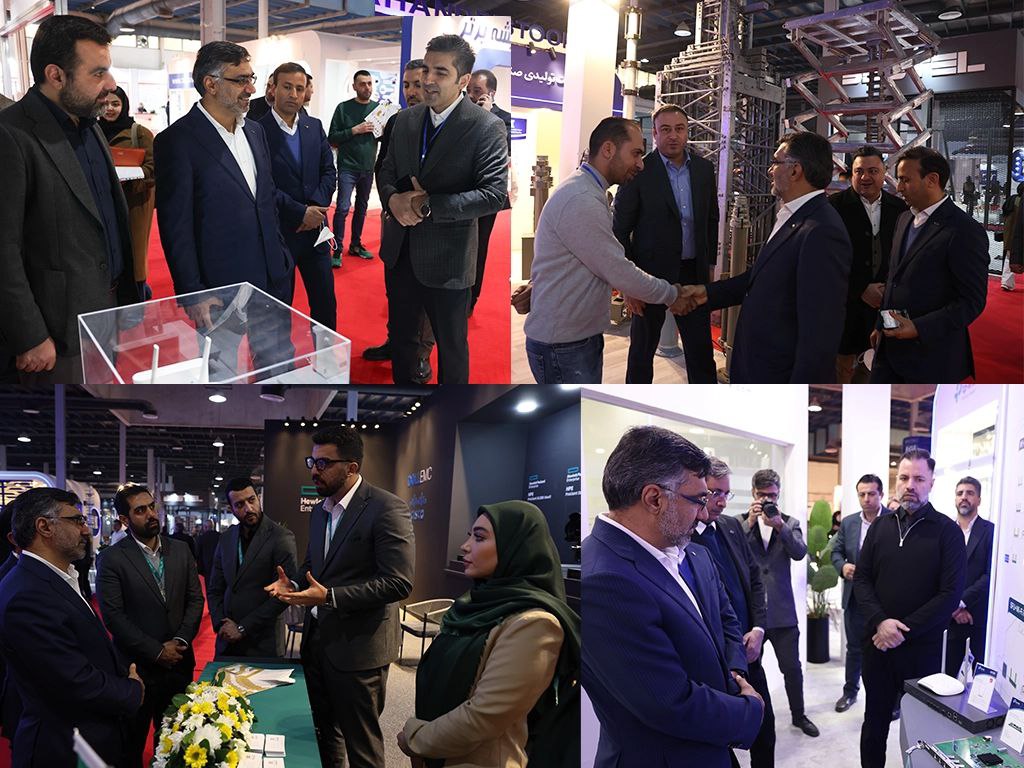 بازدید مدیرعامل ایرانسل از غرفههای نمایشگاه تلکام 1 ceo visit telecom exhibition 1403